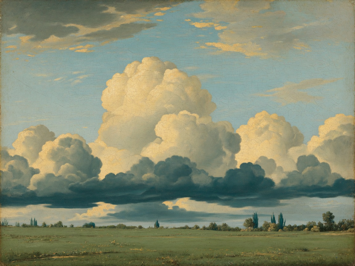 Classical cloudscape painting